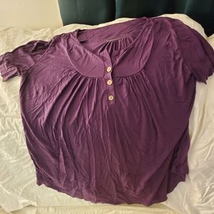 Purple unbranded 2x cotton t-shirt